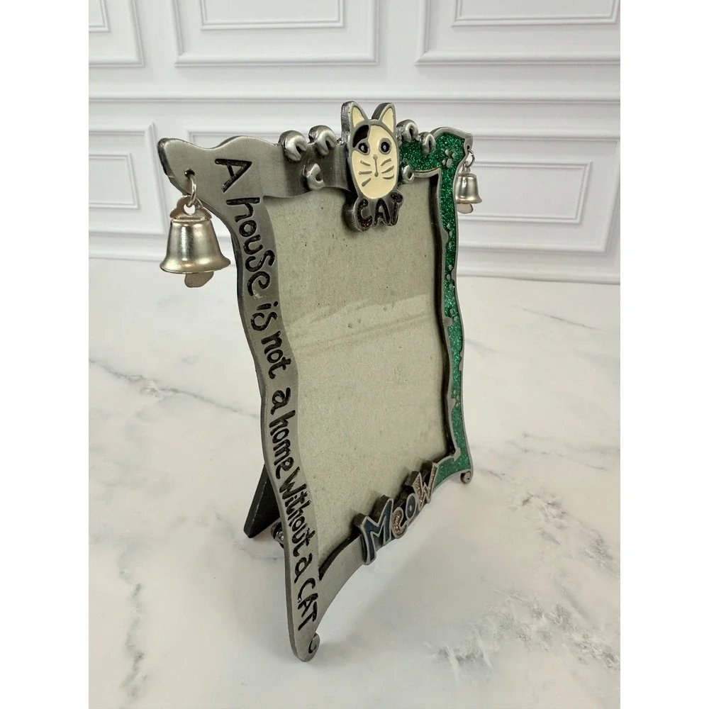 CAT Picture Frame with Bells 